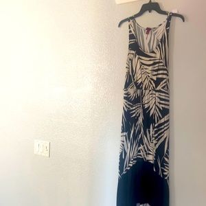 Boho beach dress w/ leaves